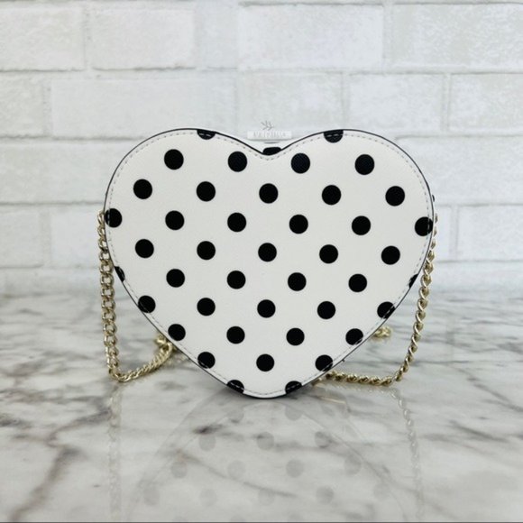 Kate Spade Love Shack Mini Heart Polka Dot Crossbody - Picture 3 of 8
